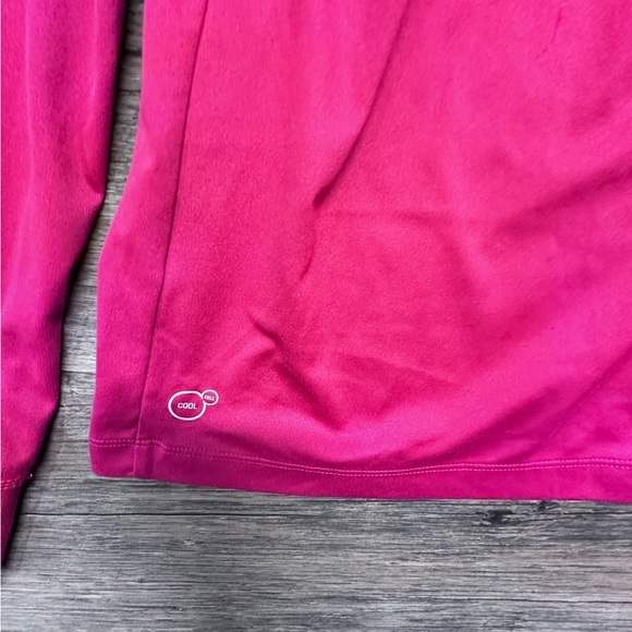 Puma Fushia Dark Pink Long Sleeve T-Shirt with Back Lace Detail - Picture 10 of 10